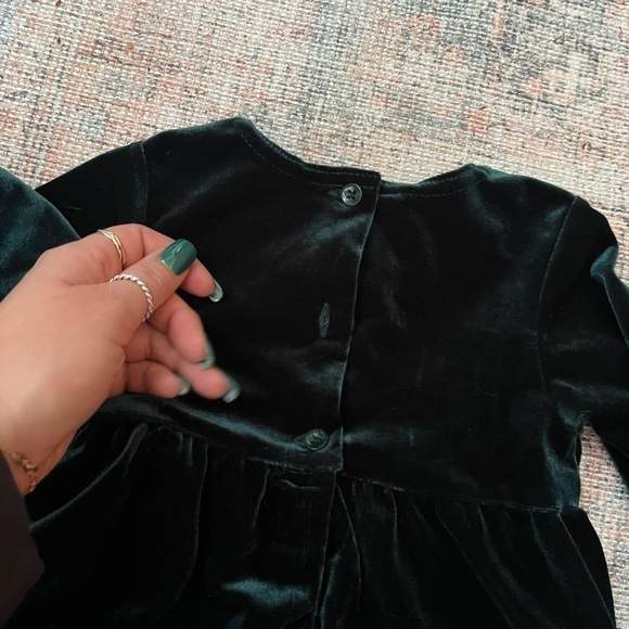 Emerald Green Holiday Dress- 24 months - Picture 8 of 8